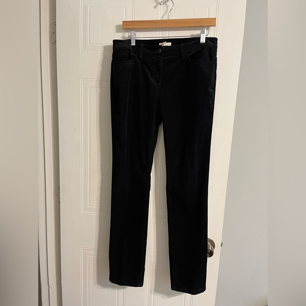 Eileen Fisher Black Corduroy Trousers - Size 6